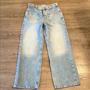 We The Free Palmer Cuff:  La La Land light Blue Denim Jeans